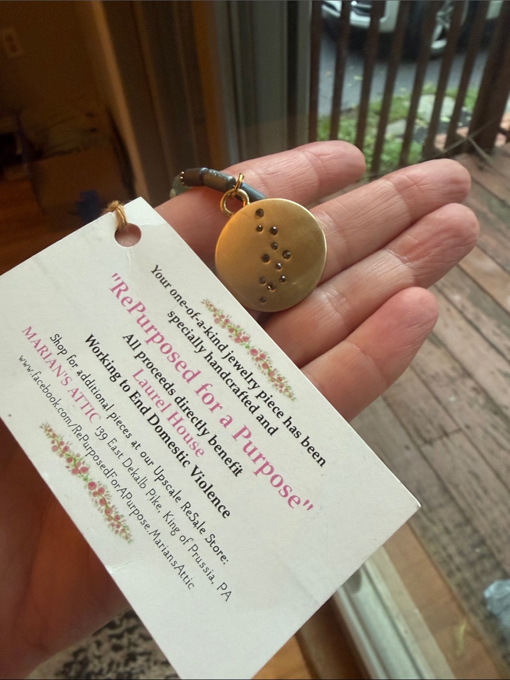One-of-a-kind Handmade ~Proceeds directly Working to End Domestic Violence ~Jade - Picture 5 of 8